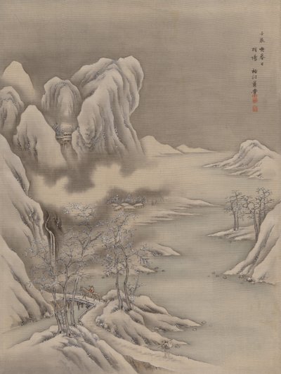 Vinterscene, 1892. av Seki Shuko