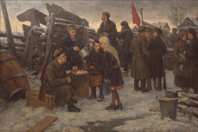 Morgen på barrikadene. av Semyon Gavrilovich Nikiforov