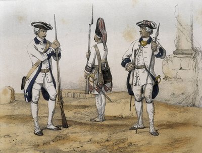Linjeinfanterister under regjeringen til Charles III av Spania av Serafin Maria Earl of Clonard De Sotto