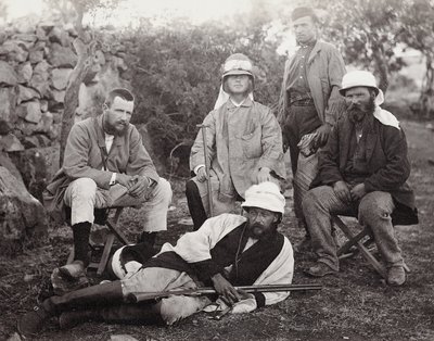 Gruppe av oppdagere, Judea-distriktet, Palestina, 1867 av Sergeant Henry Phillips