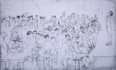 Komikerne hviler hjemme, 1916 av Sergei Alexandrovich Polyakov