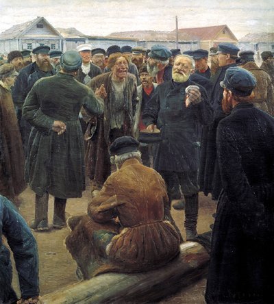 På landsmøtet, 1893. av Sergei Alexeevich Korovin