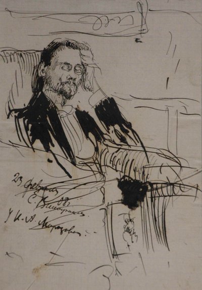 Portrett av Alexey Alexandrovich Bakhrushin 1865-1929, 1908 av Sergei Arsenevich Vinogradov