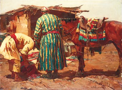 Sartes, Turkestan (olje på lerret) av Sergei Kolesnikoff