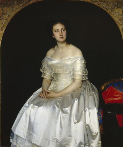 Portrett av prinsesse Maria Vasilyevna Vorontsova 1819-1894, 1851 av Sergei Konstantinovich Zaryanko