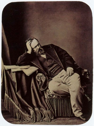 Alexander Herzen , russisk forfatter og tenker, 1861 av Sergei Lvovich Levitsky