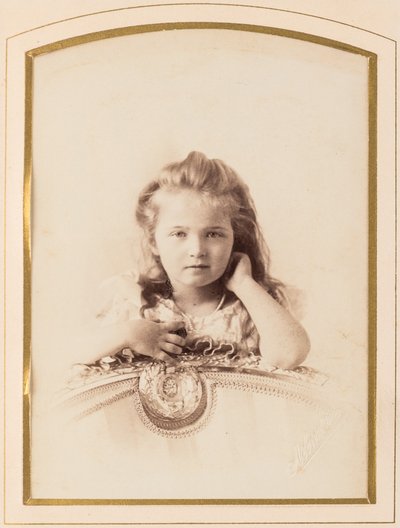 Tatiana Nikolaievna de Russie (1897-1918) - Storhertuginne Tatyana av Russland, av Levitsky, Sergei Lvovich (1819-1898). Albumin bilde av Sergei Lvovich Levitsky