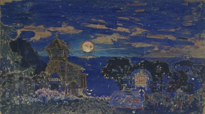 Scenedesign for operaen Kashchey the Deathless av N. Rimsky-Korsakov, 1902 av Sergei Vasilievich Malyutin