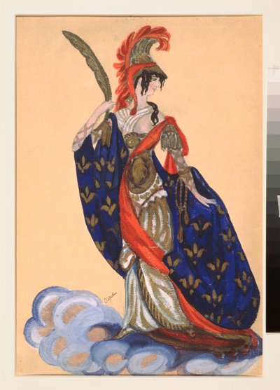 Kostymeforberedelser for teaterstykket ""Le triomphe des Etats"" av A Bobrishchev Pouchkine (Bobrishchev-Pouchkine) (Kostumedesign for teaterstykket Triumph of the States av A Bobrishchev-Pushkin (Bobrishchev Pushkin) - Oeuvre de Sergei Yurievic av Sergei Yurevich Sudeikin
