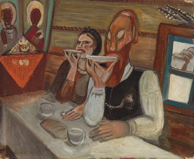Drikker te av Sergei Yurevich Sudeikin