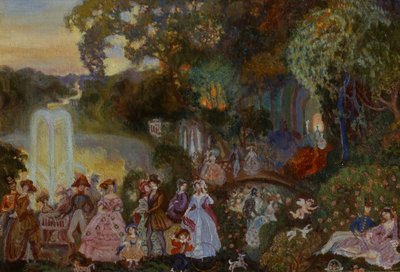 Public Merrymaking, 1906 av Sergei Yurievich Sudeykin