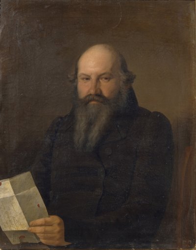Portrett av Osip Mikhailovich Senkov 1790-1851, 1836 av Sergey Konstantinovich Zaryanko