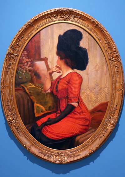 Die Frau in Rot von Servais-Joseph Detilleux