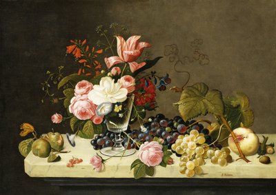 Blomster og frukt, av Severin Roesen