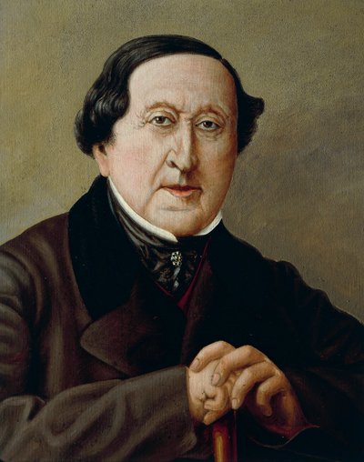 Italia, Portrett av den italienske komponisten Gioacchino Rossini av Severini Severini