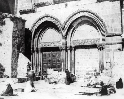 Inngang til Den hellige gravs kirke, 1865 av Sgt. James M. McDonald