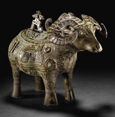 Rituell ram-formet vinkar, Gong (bronse) av Shang Dynasty Chinese School