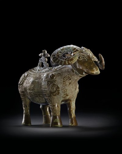 Rituell ram-formet vinkar, Gong (bronse) av Shang Dynasty Chinese School
