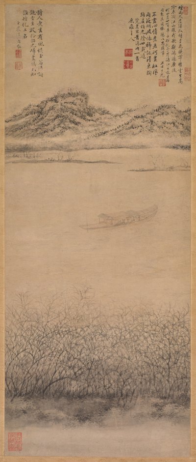 Krysset av Yangzi-elven, ca. 1700-1720. av Shang Rui