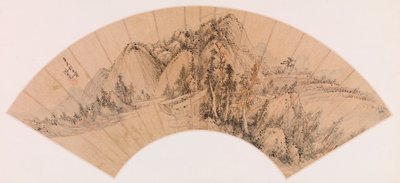 Fan–fjelllandskap av Shen Shichong