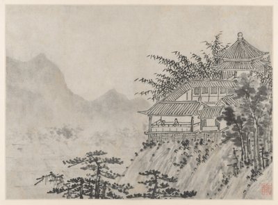 Tolv utsikt over Tiger Hill, Suzhou: The Thousand Acres of Clouds, etter 1490. av Shen Zhou