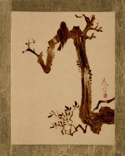 Kråke på treet. av Shibata Zeshin