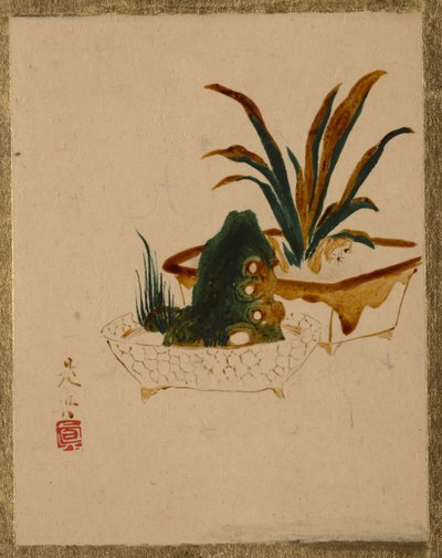 Blomster i Jardinieres, . av Shibata Zeshin