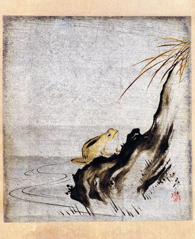 Frosk i dammen av Shibata Zeshin