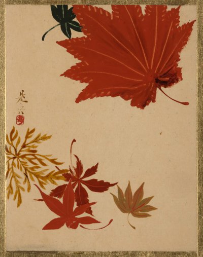 Lønnblader. av Shibata Zeshin