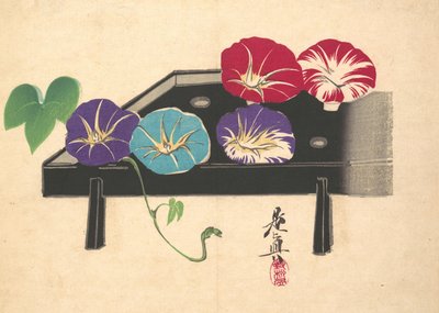 Morning Glories, ca. 1860., ca. 1860. av Shibata Zeshin