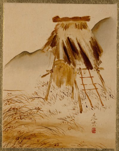 Ristørkende ramme. av Shibata Zeshin