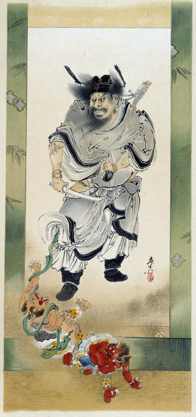 Shoki og demonene. Selvmaling av Shibata Zeshin av Shibata Zeshin