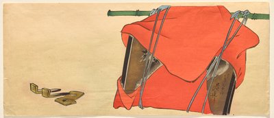 Votiv plakett (ema) av en hest av Shibata Zeshin
