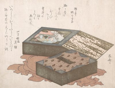 Kaker i boks med innpakningsduk, 1800-tallet., 1800-tallet. av Shinsai