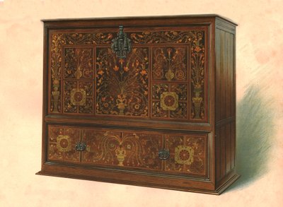 Skap innlagt med intarsia, 1904 av Shirley Charles Llewellyn Slocombe
