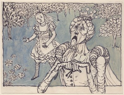Alice og den hvite dronningen, 1953. av Shirley Markham