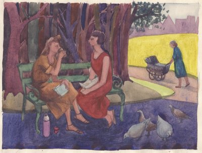 'En hendelse i parken', 1952. av Shirley Markham