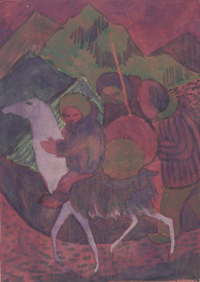 Figur på en hest, c1950. av Shirley Markham