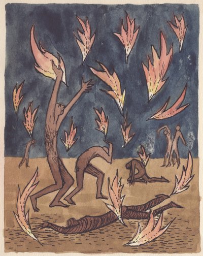 Flammene regner ned, 1951. av Shirley Markham