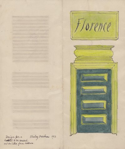 Firenze brosjyre, 1952. av Shirley Markham
