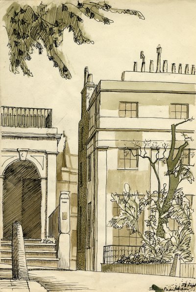 Georgiske hus, London, c1950. av Shirley Markham