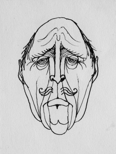 Groteskt ansikt, 1952. av Shirley Markham
