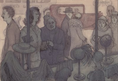 Hatt butikkvindu, c1952. av Shirley Markham