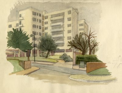 Moderne bygninger, London, c1950. av Shirley Markham