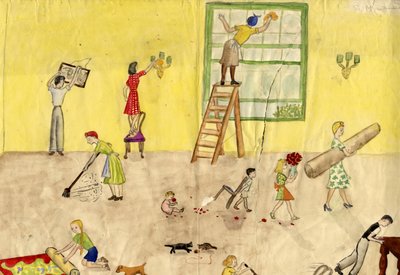 Vårrengjøring, 1944. av Shirley Markham
