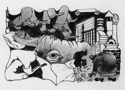 Surrealistisk studie, 1952. av Shirley Markham