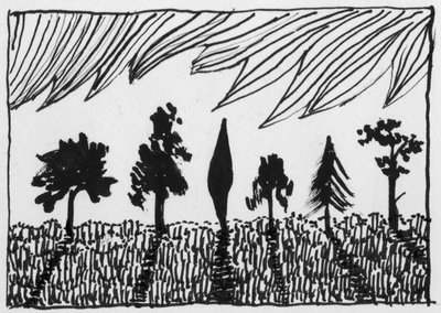 Trær, 1951. av Shirley Markham