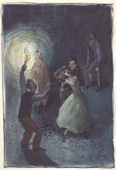 Kvinne blir bortført, 1952. av Shirley Markham