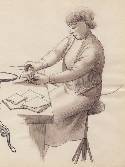Kvinnestryking, 1951. av Shirley Markham