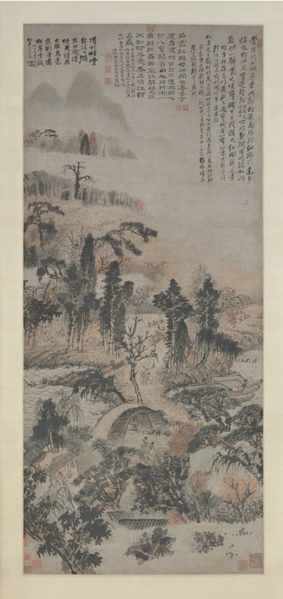 Beruset i Autumn Woods, ca. 1702. av Shitao